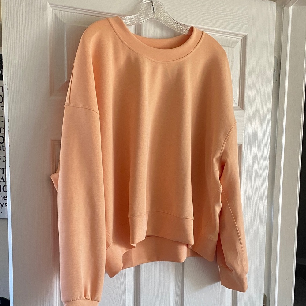 Lululemon Peach/apricot Oversized Sweatshirt